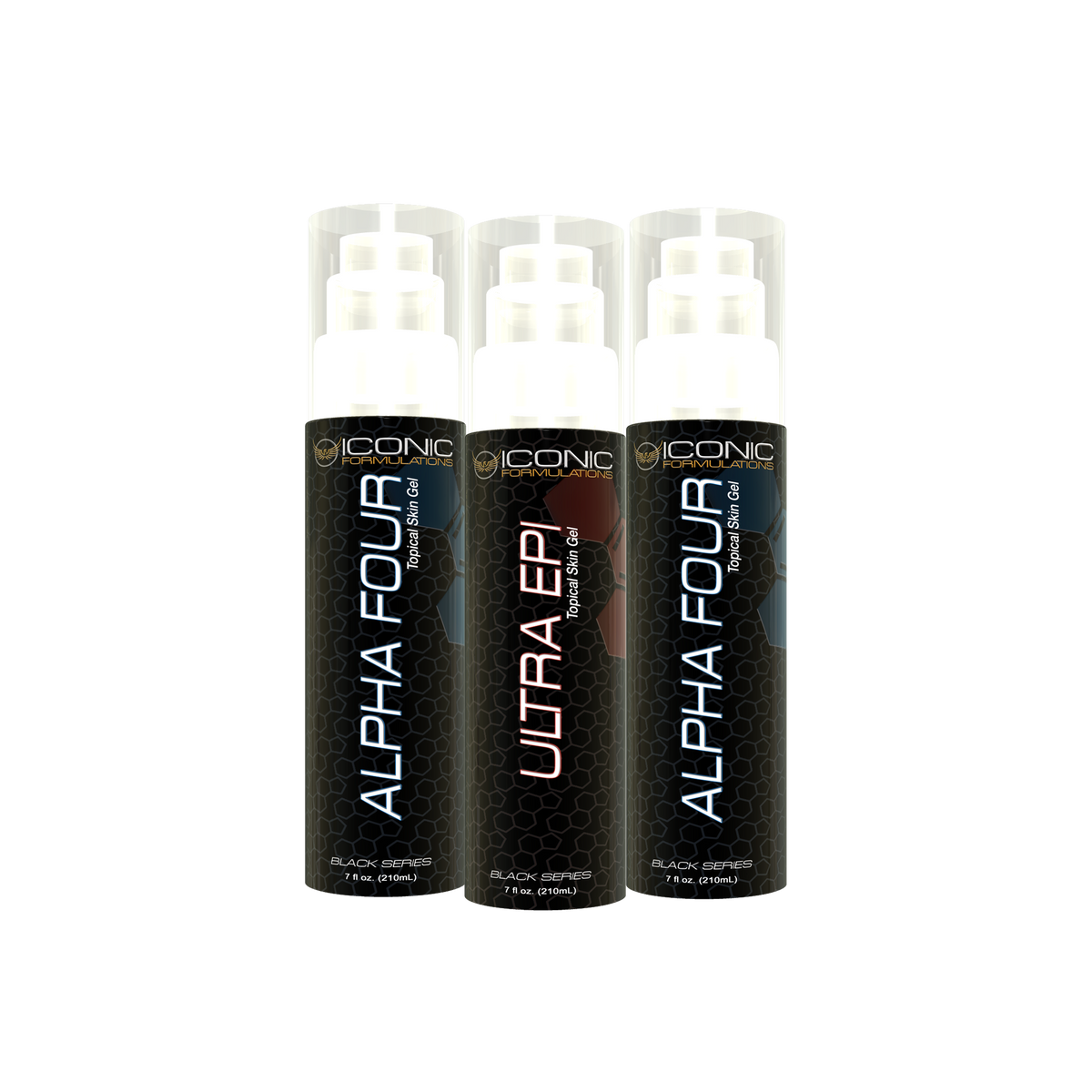 Alpha Four And Ultra Epi 3 Bottle Stack